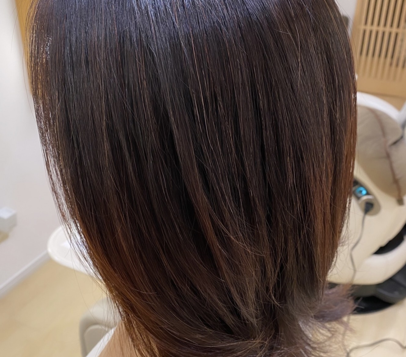 横浜市から50代の方がミネコラ髪質改善をさらにいらっしゃいました