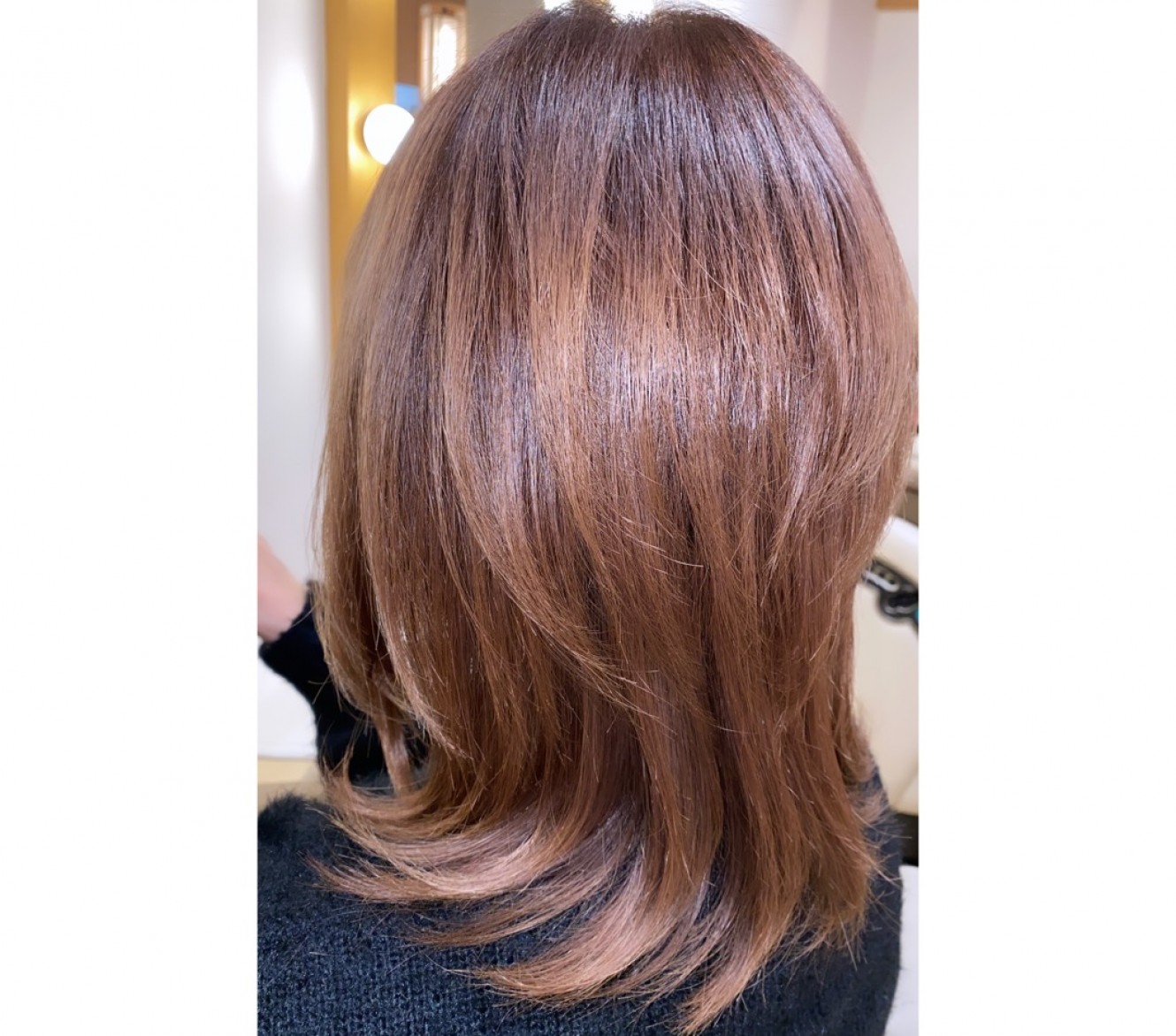 兵庫県から60代のお客様がミネコラ髪質改善をされにいらっしゃいました